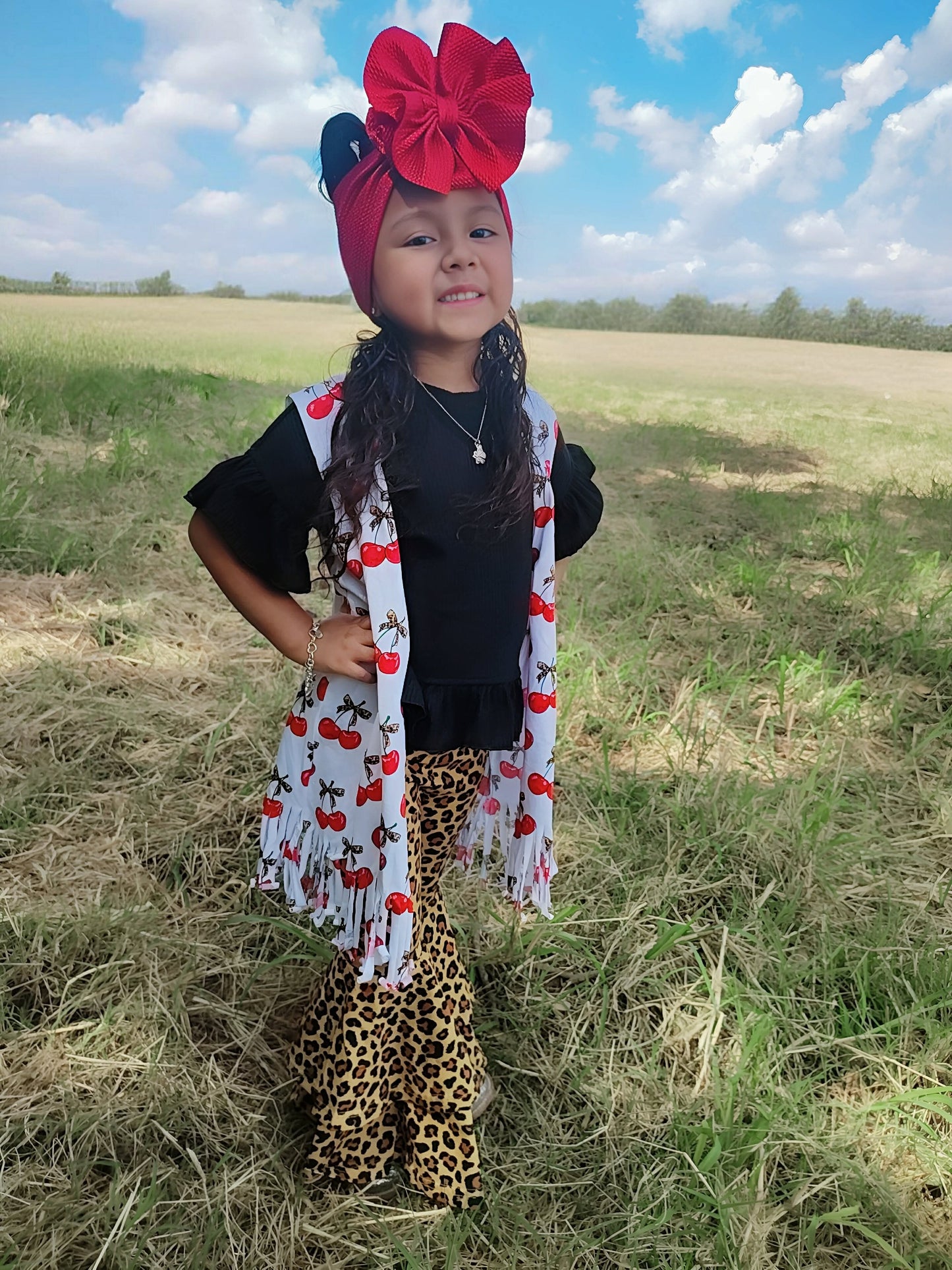 Cheetah Double Bell Bottoms