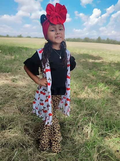 Cheetah Double Bell Bottoms