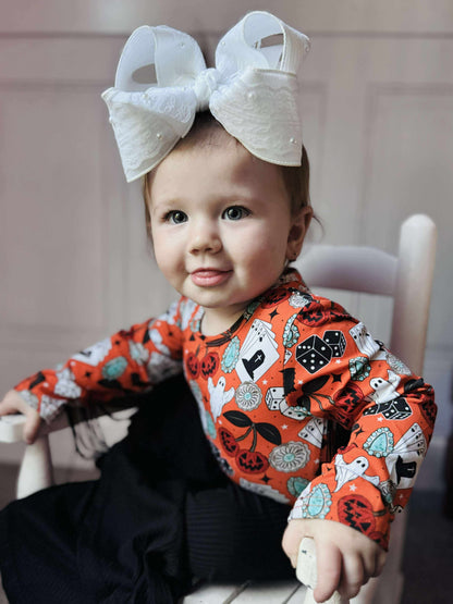 Haunted honky tonk fringe leo/top (FINAL SALE)