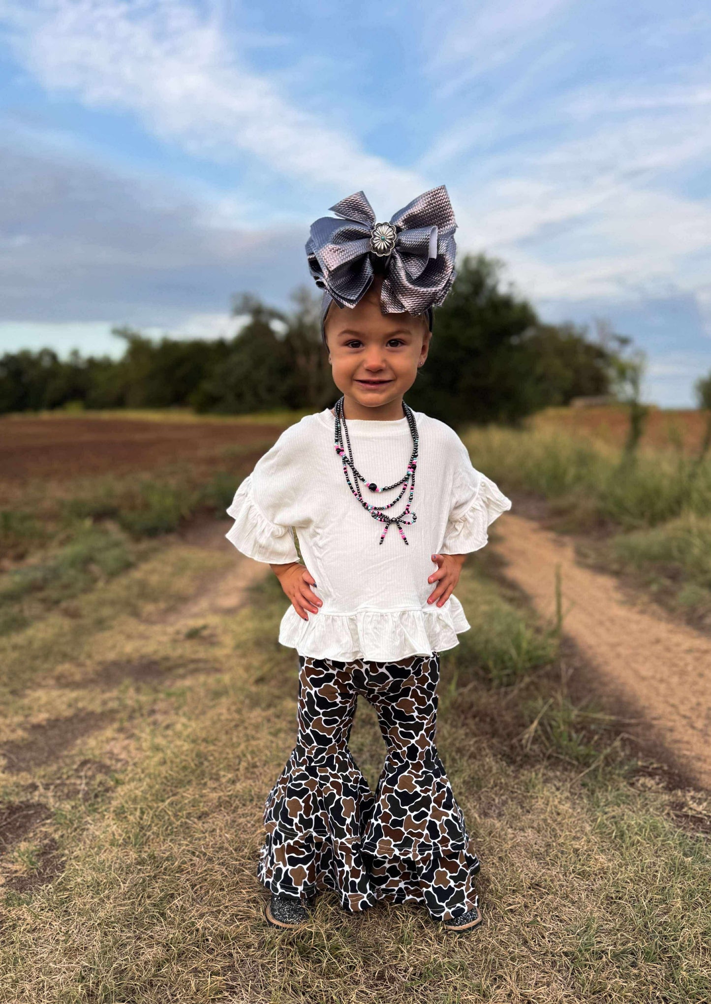 Camo Double Bell Bottoms