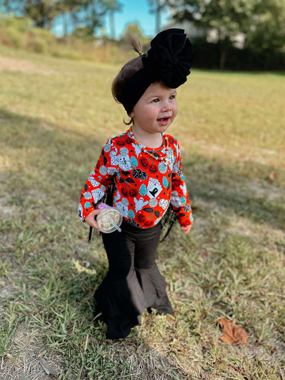 Haunted honky tonk fringe leo/top (FINAL SALE)