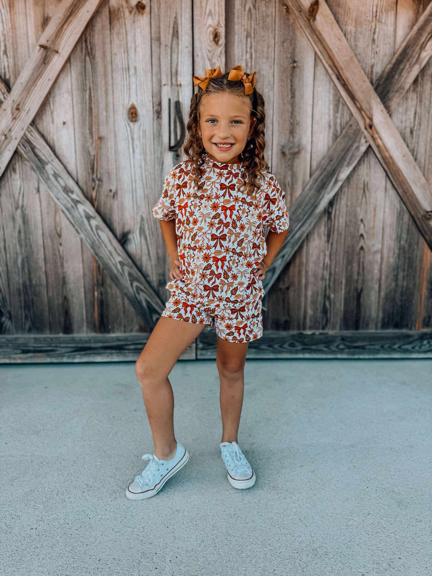 Pumpkin Spice Bows Oversized Set