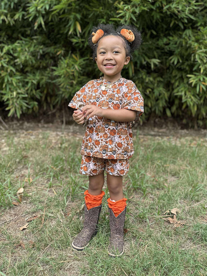 Pumpkin Spice Bows Oversized Set