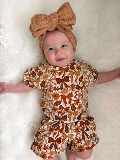 Pumpkin Spice Bows Oversized Set