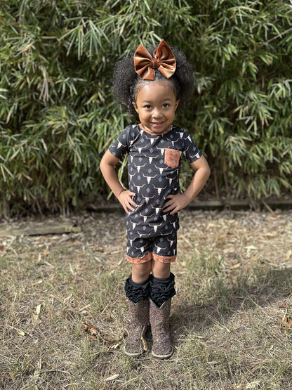 Ranch N Rust Bamboo Short Set