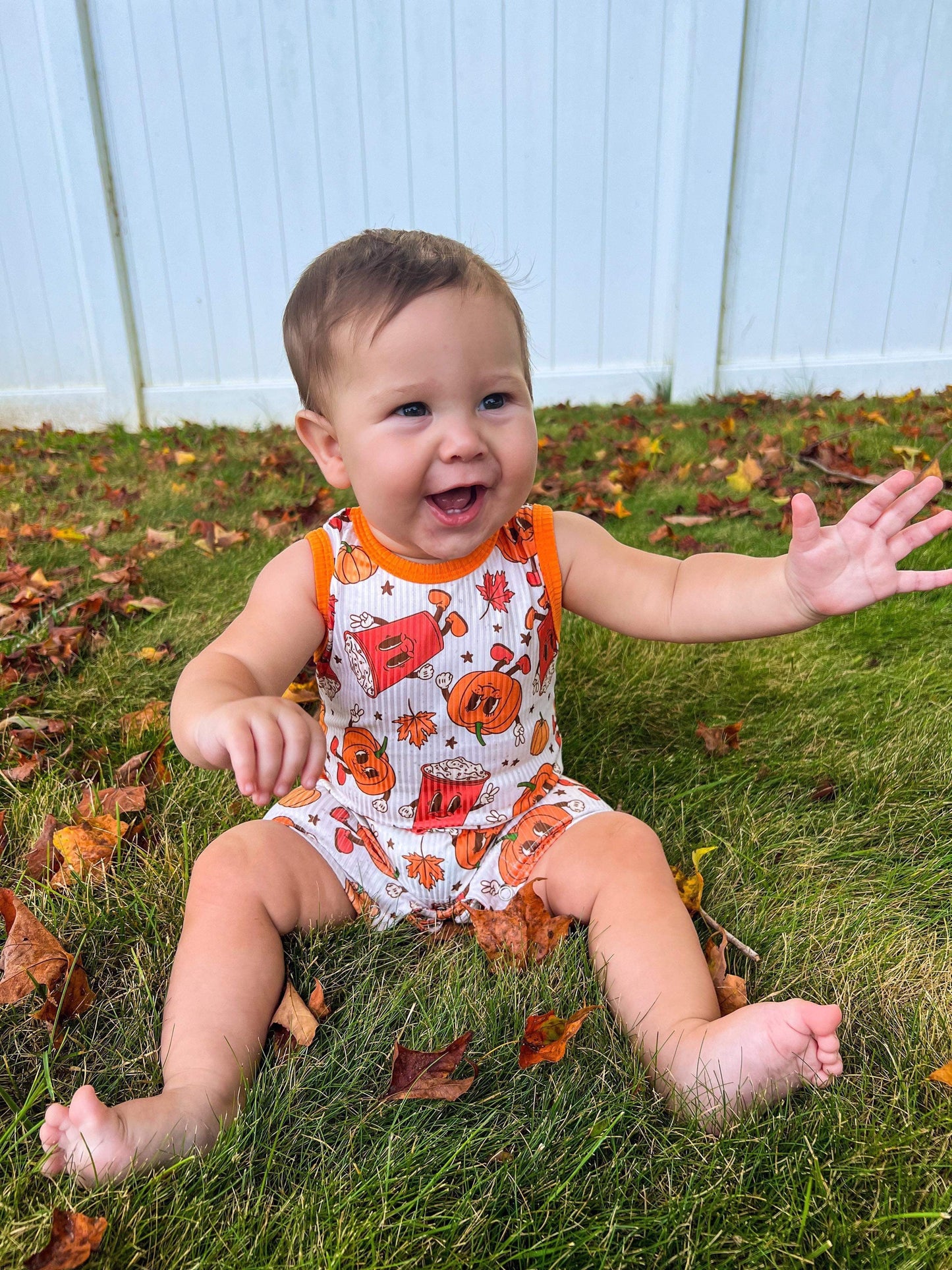 Pumpkin Spice Romper