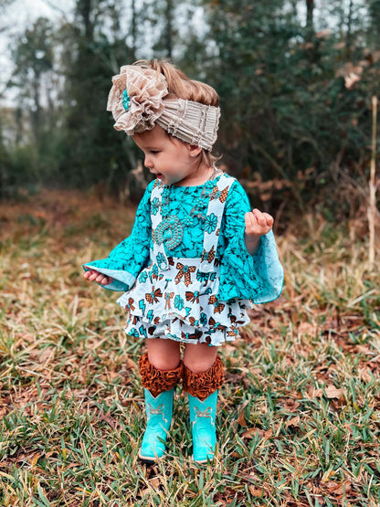 Ribbon Rodeo suspender skirt