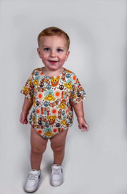 Rad Mama's Boy Oversized Bamboo Romper