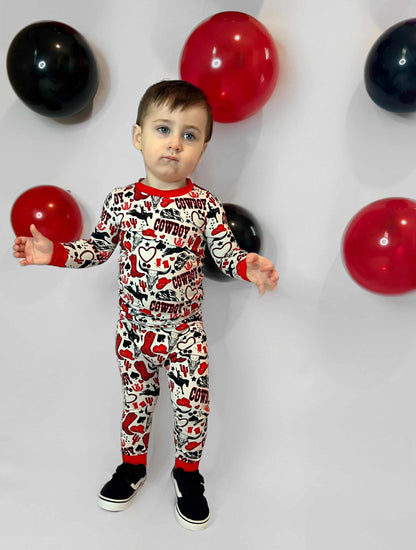 Red Cowboy Bamboo Set