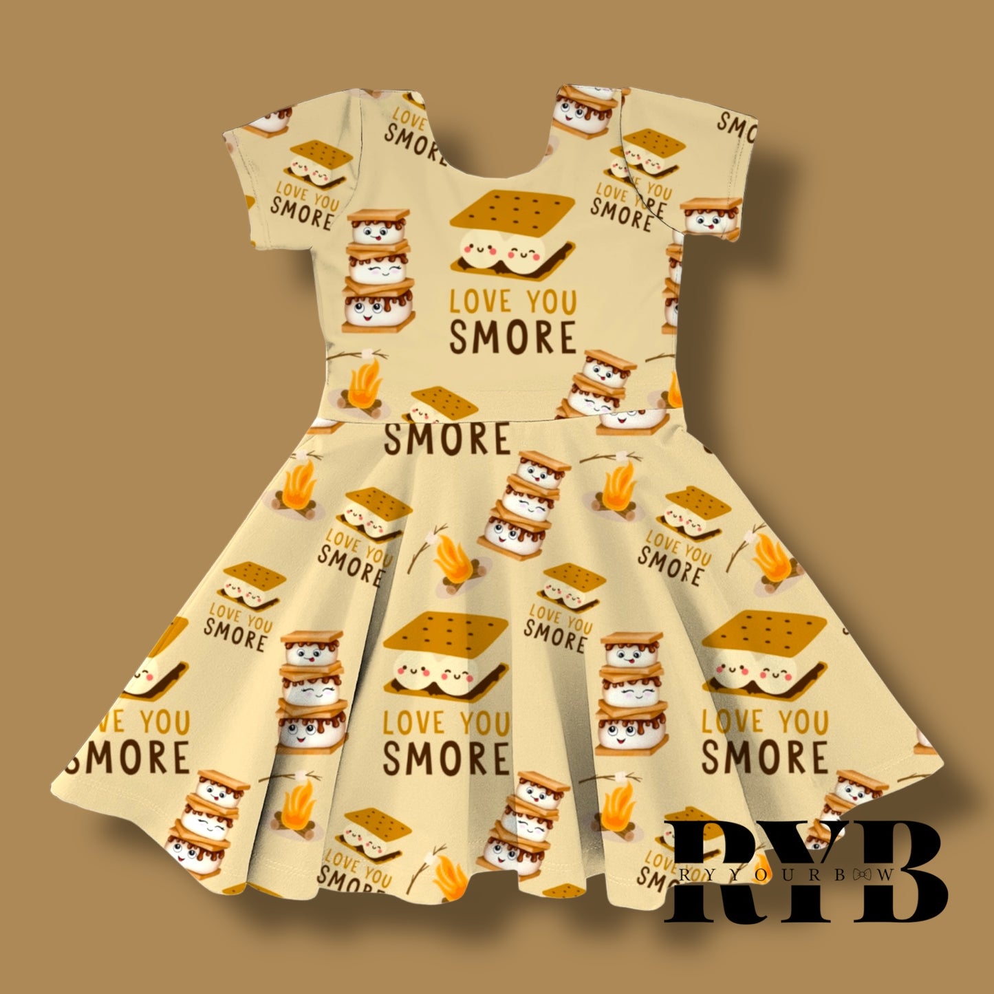 Love You Smore Bamboo Dress RTS