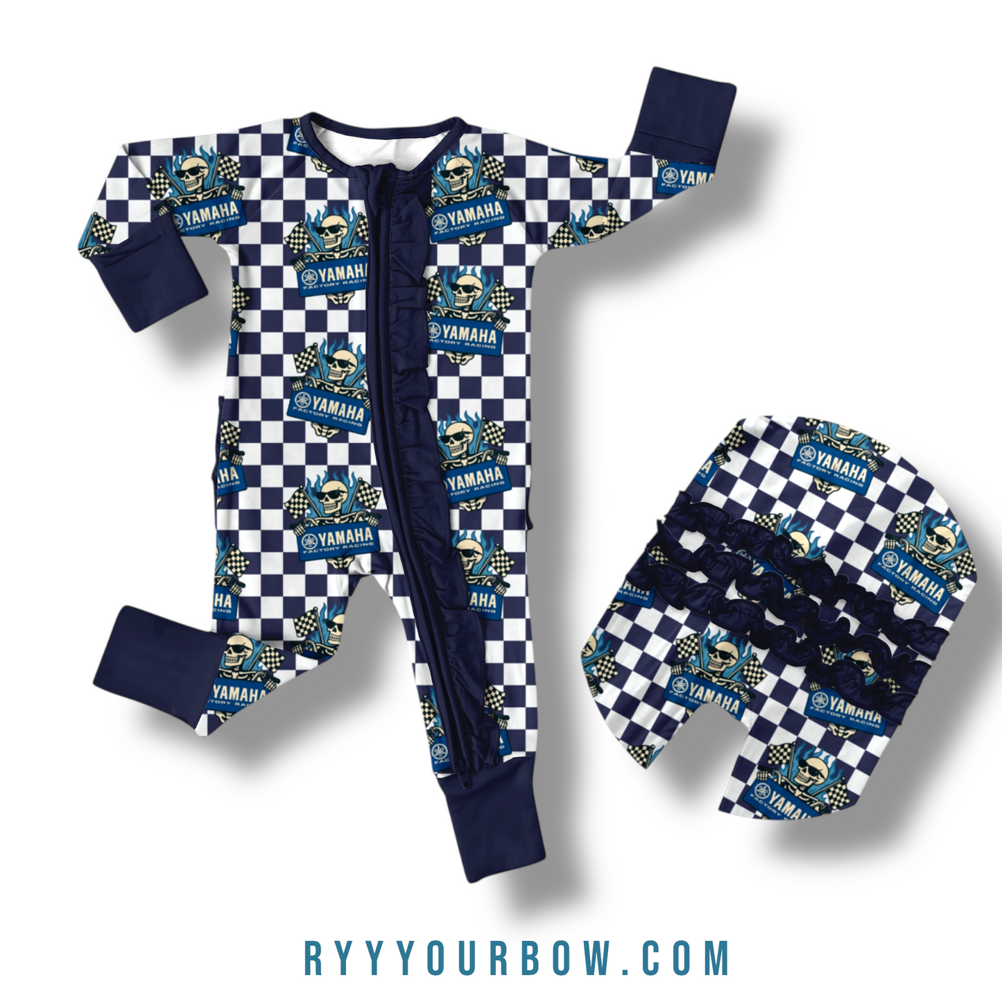 Blue Team Ruffled Zippy PreOrder