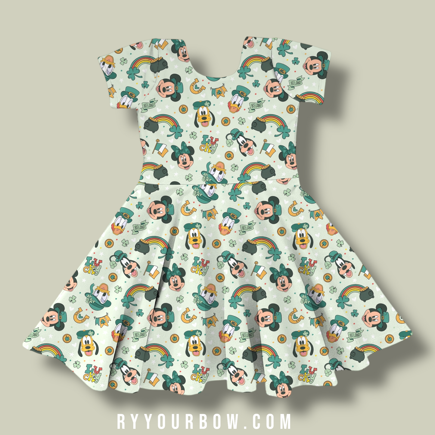 Four Leafed Friends Bamboo Dress PreOrder