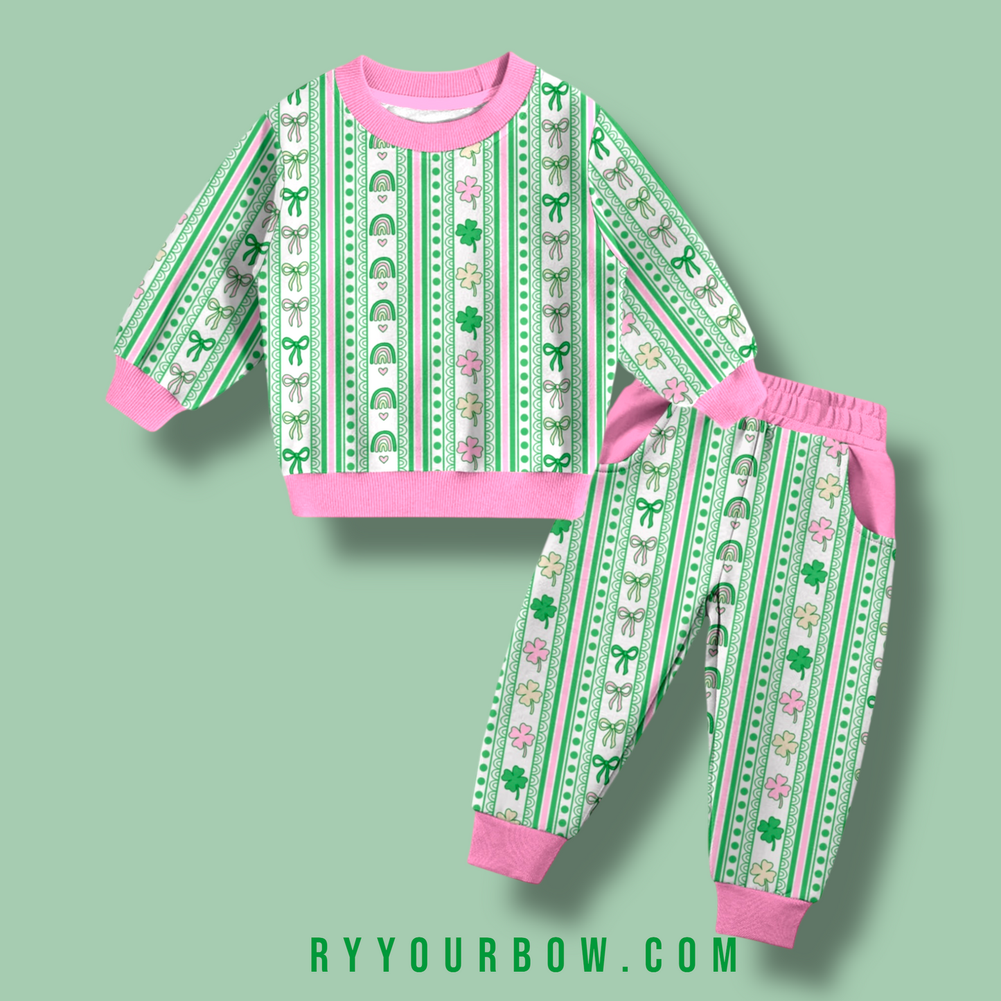 Clover The Rainbow Sweatshirt + Joggers Set Bamboo Pre Order