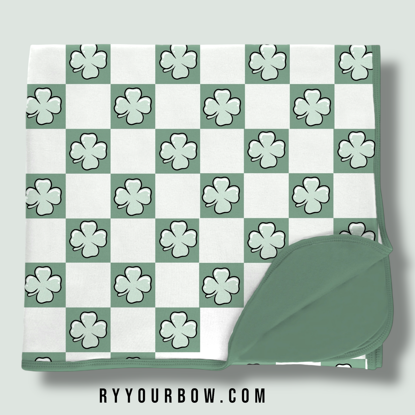 Shamrock Bamboo Double Sided Blanket Pre Order