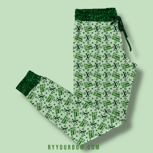 Kiss Me I'm Irish Four Leafed Friends Adult Joggers PreOrder