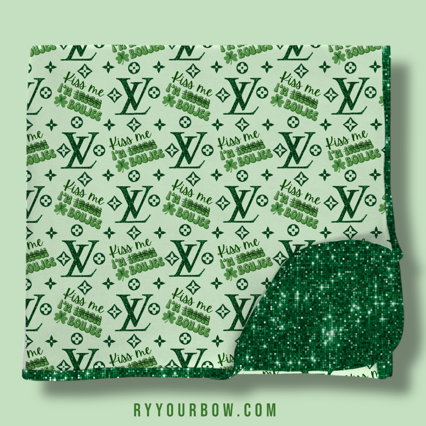 Kiss Me I'm Irish Bamboo Double Sided Blanket Pre Order