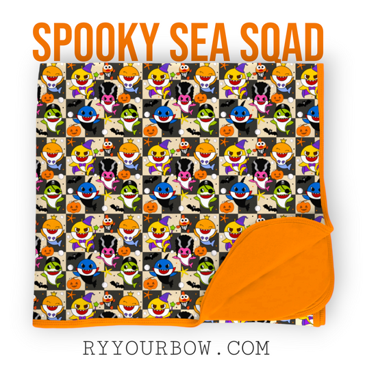 SPOOKY SEA SQAD Double Sided Blanket *PREORDER*