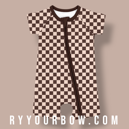 Mocha Check Shortie *PREORDER*