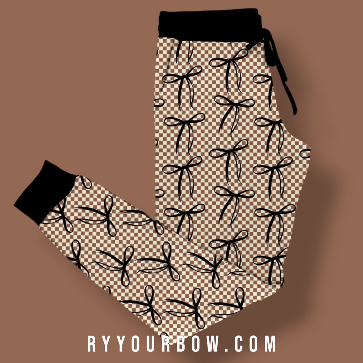 Coquette Check YOUTH SIZE Joggers *PREORDER*