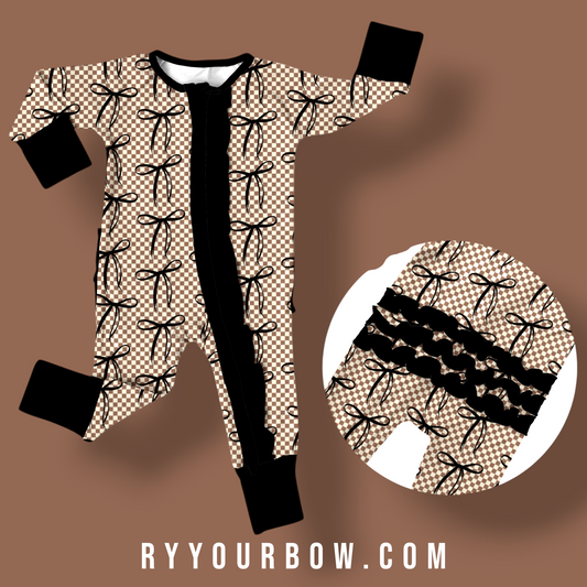 Coquette Check Ruffled Zippy *PREORDER*