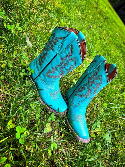 Turquoise Boots