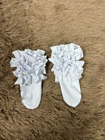 Ankle Ruffle Socks (Multiple Colors)