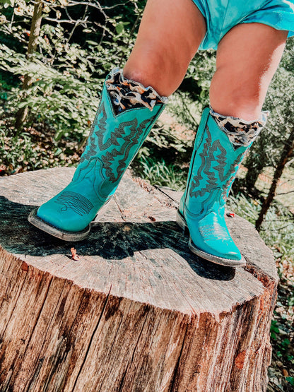 Turquoise Boots