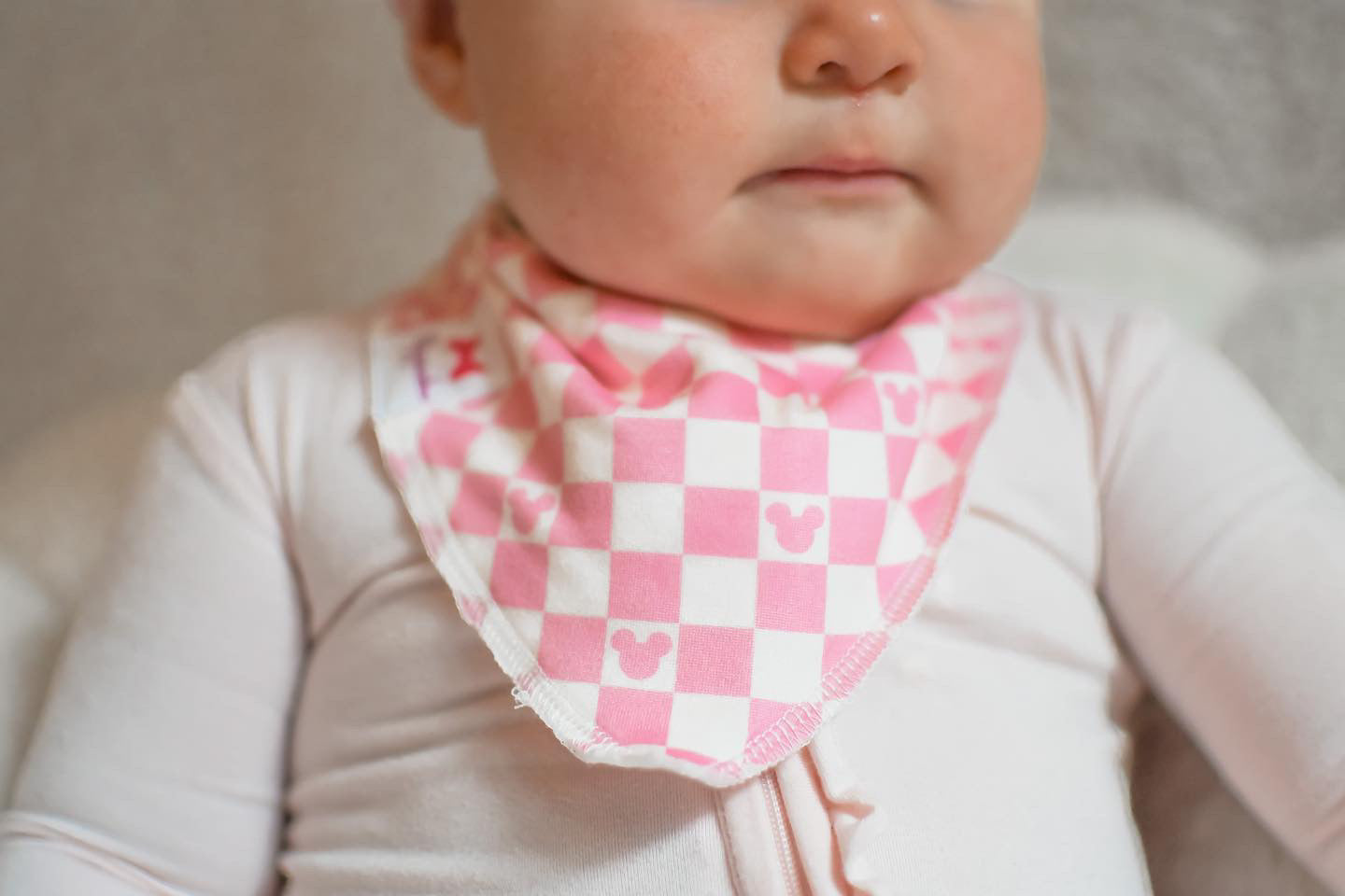 COTTON CANDY CHECK BIB