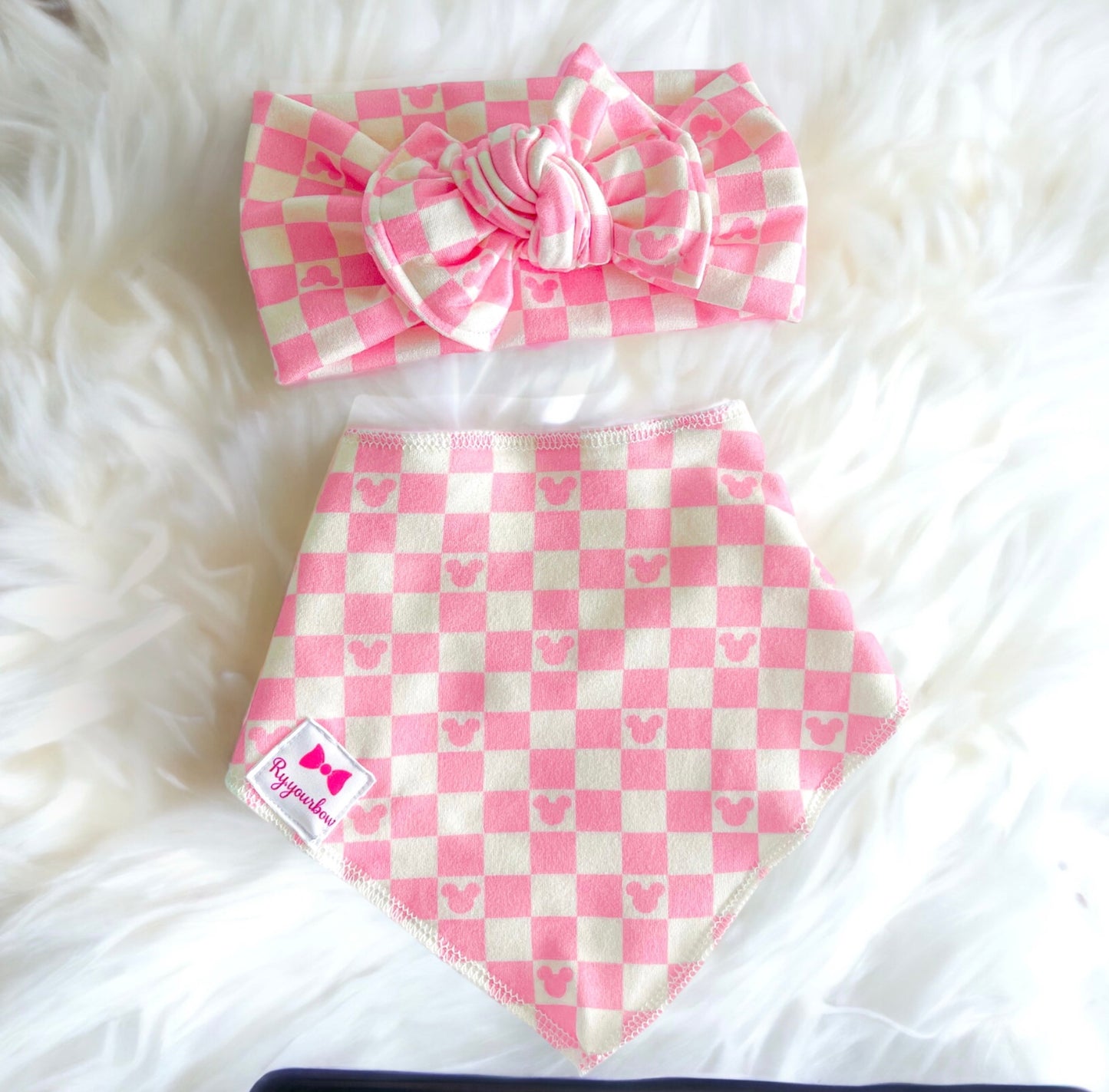 COTTON CANDY CHECK BIB