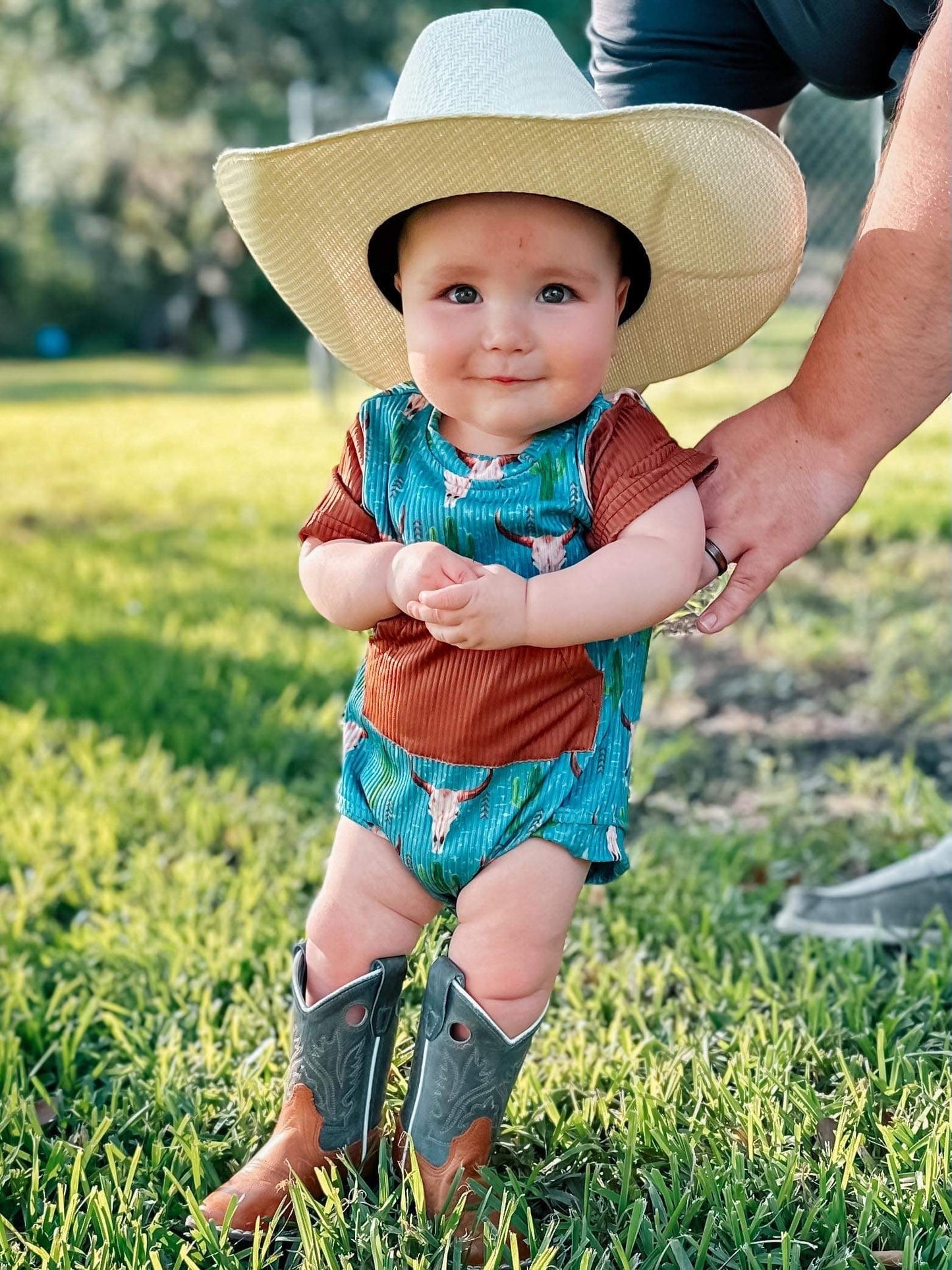 Western Steerhead Romper (FINAL SALE)