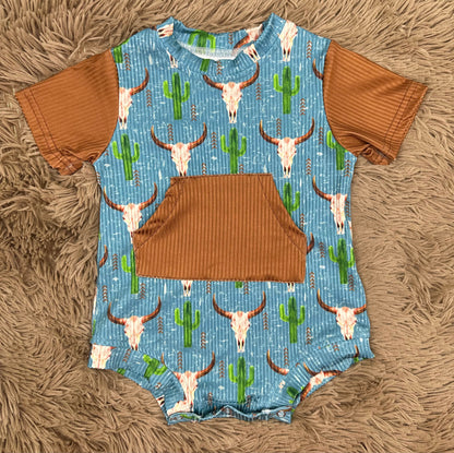 Western Steerhead Romper (FINAL SALE)