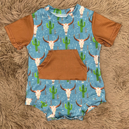 Western Steerhead Romper (FINAL SALE)