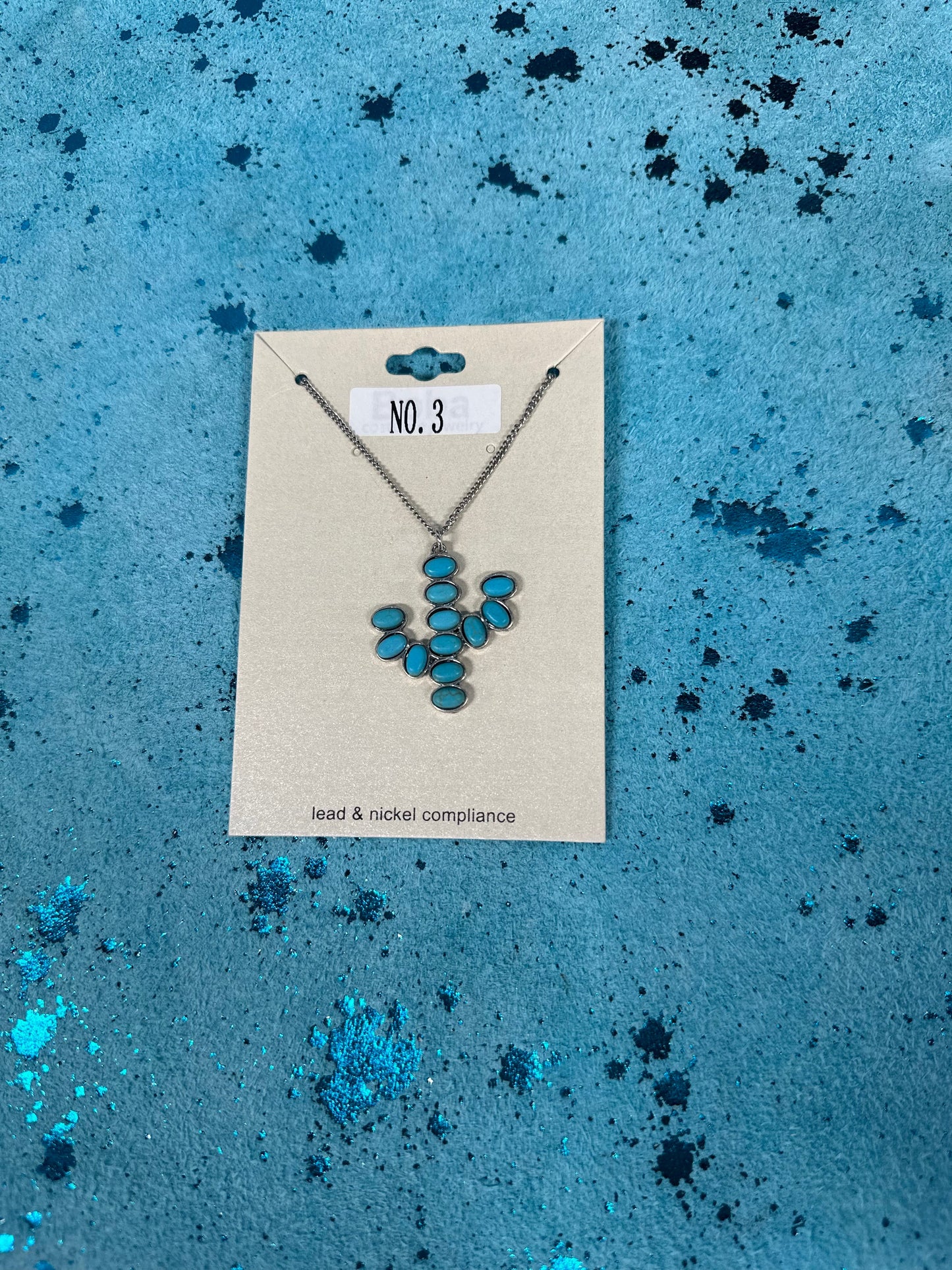 Cactus Stone Necklace (Multiple colors)