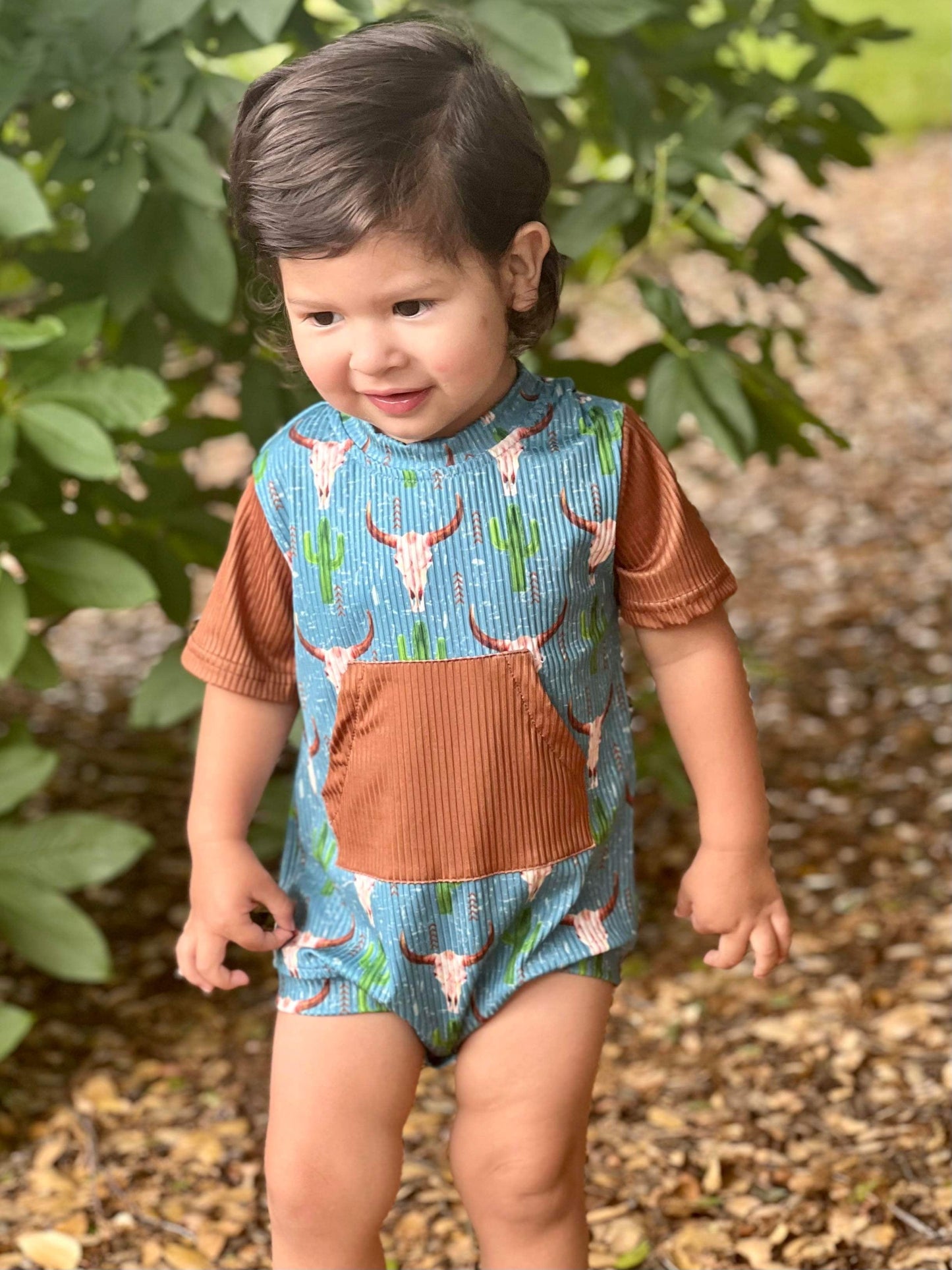 Western Steerhead Romper (FINAL SALE)