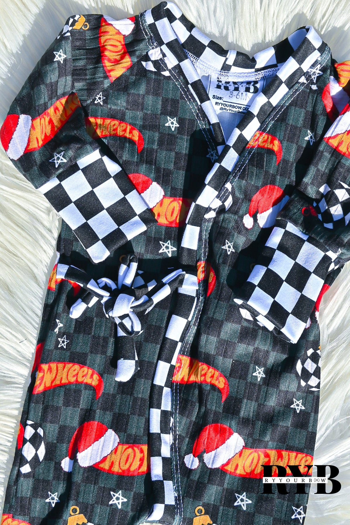 3/6 River Romper Tie Style