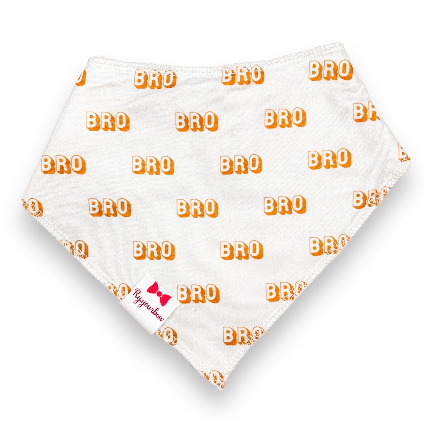 Bro Print Baby Bib